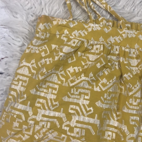 Anthropologie Yellow Asymmetrical Sleeveless Blouse - Picture 5 of 10
